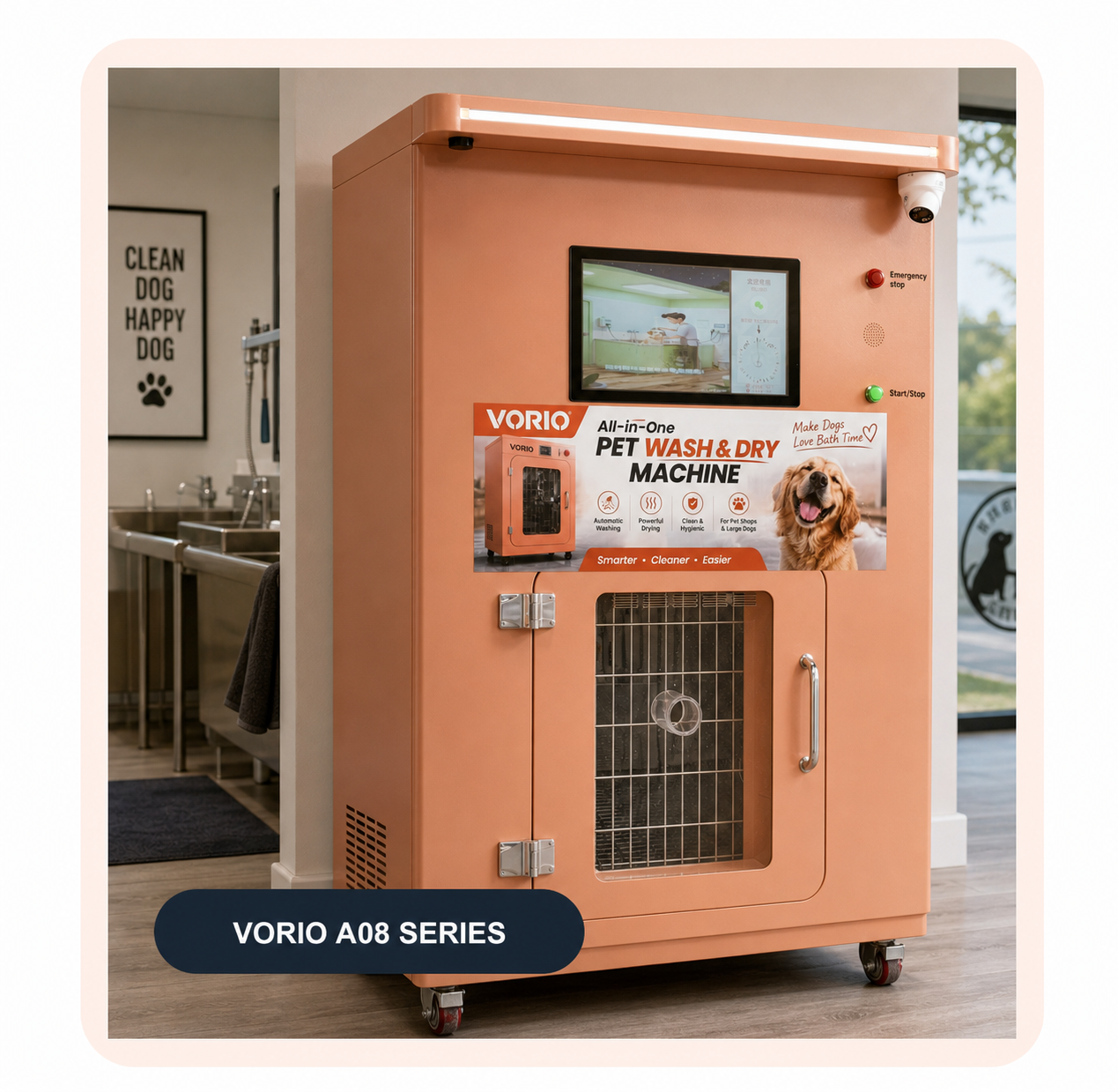 VORIO A08H commercial pet wash and dry equipment